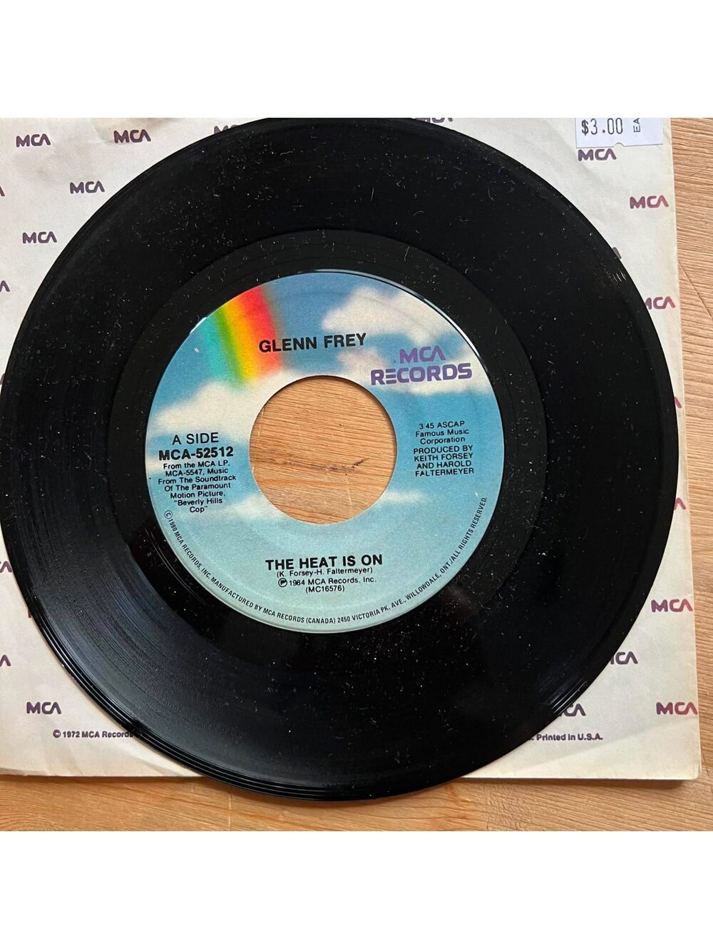 Glenn Frey/Harold Faltermeyer - The Heat is On/Shoot Out 45rpm VG+ R10